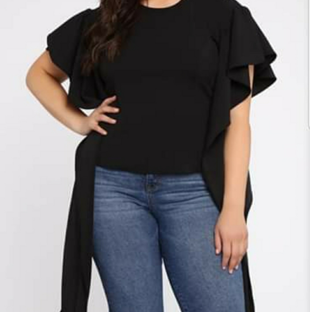 Fashion Nova - Forget you Bae top - Black